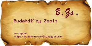 Budaházy Zsolt névjegykártya