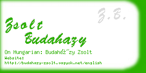 zsolt budahazy business card